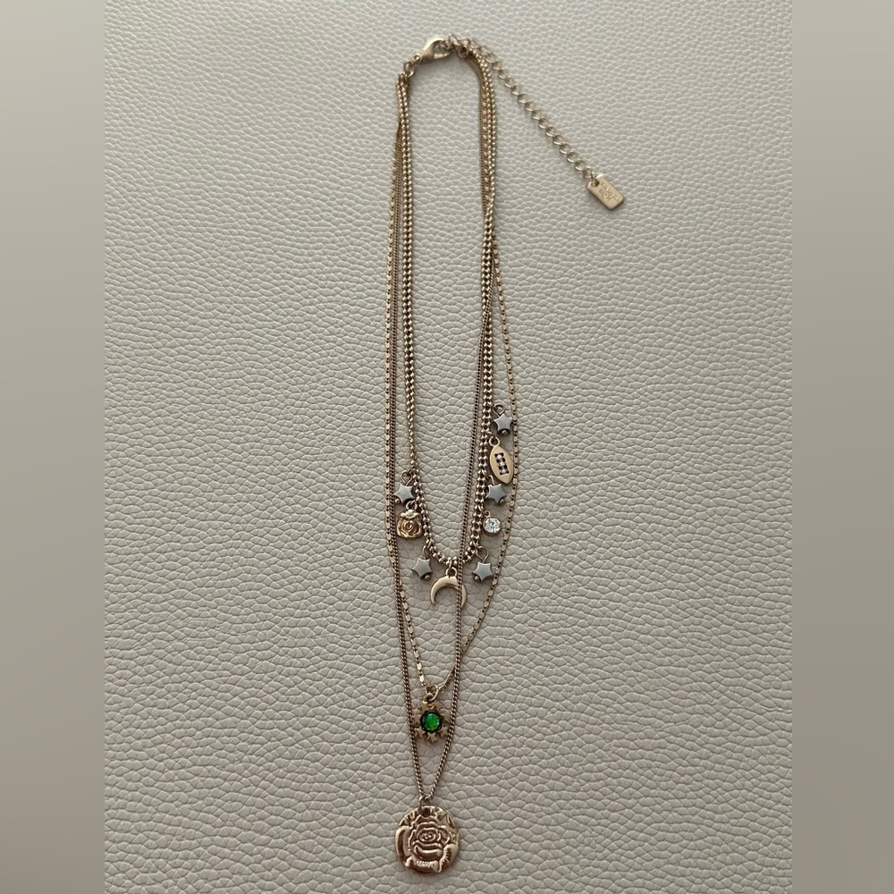 NWOT American Eagle Outfitters Layered Rose Necklace